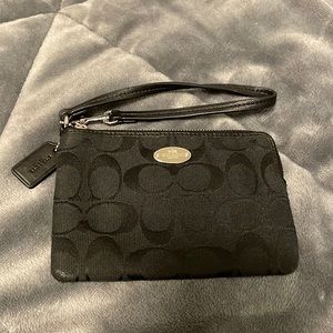 Coach Black Wristlet